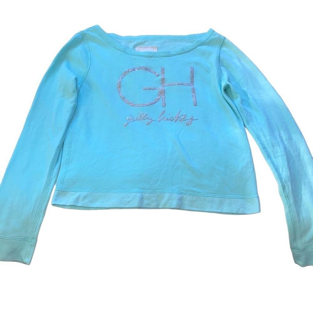 Gilly Hicks GUC Casual Sweatshirt Aqua Gorpcore Size M
